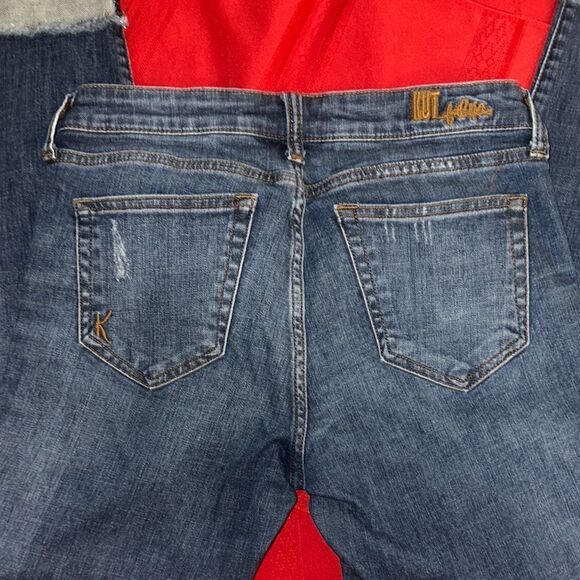 Kut from the Kloth Blue Ankle Cuffed Jeans Size 4 - Picture 8 of 10